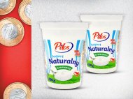 Pilos Jogurt naturalny 3%, 2 szt. , cena 2,00 PLN za 2 x 400 ...