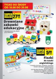 Drewniane zabawki edukacyjne za 27,90 zł oraz fiszki do nauki ...
