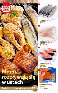 Oferta ryb w Tesco: makrela cała, dorsz filet bez skóry, łosoś ...