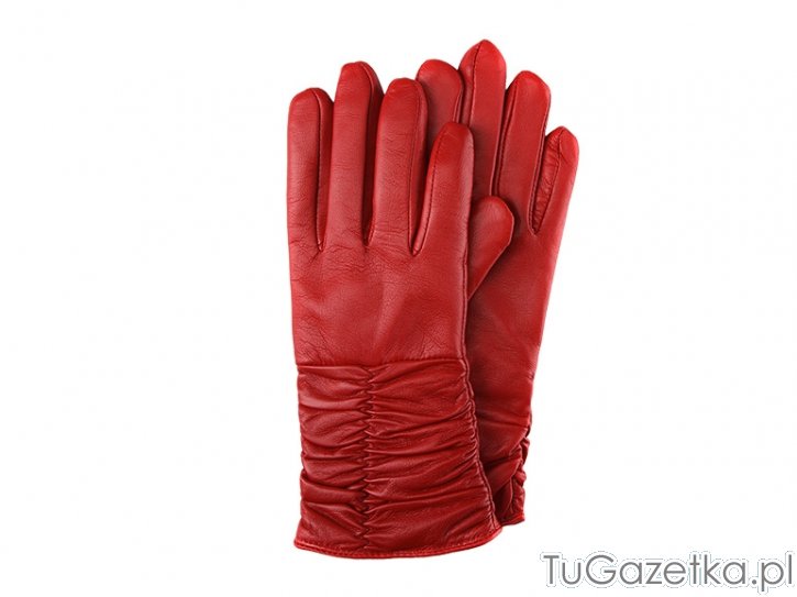 Damskie rękawiczki czerwone