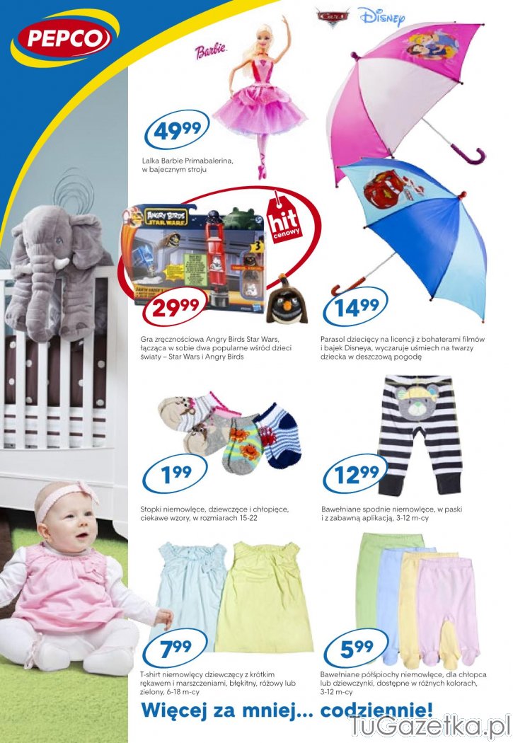 Spodnie niemowlęce półśpiochy lalka parasol