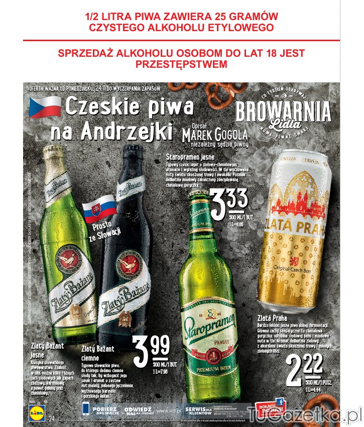 Czeskie piwa na Andrzejki