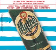 Piwo mythos , cena 2,99 PLN za 500 ml 
- Bardzo orzeźwiające, ...