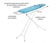 Deska do prasowania AquaPur, cena 69,90 PLN za 1 szt. 
- powierzchnia ...